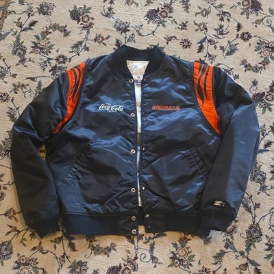 Vintage 80s Starter NFL Cincinnati Bengals Pro Line Snap Front Jacket Size L