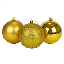 Image of Christmas Tree Decoration Hanging Baubles 25cm Multicolor Glossy Matt Glitter