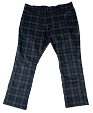 William Murray Classic Tartan Plaid Men's Golf Chino Pants Sz 38