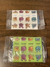 Boglins Kellogg's Cereal Premium Green  White Stamp Stickers Sealed