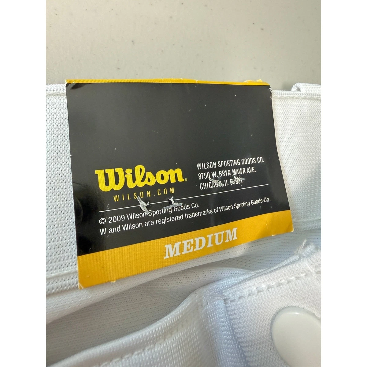 Neu mit Etikett Wilson Jugend Medium weiße Baseballhose verstärkte Knie neu