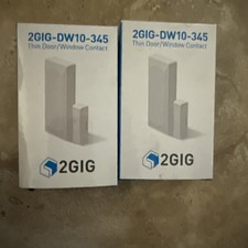 2gig DW10 Thin Door Window Contact Nortek Alarm.com Wireless Sensor Set Of 2