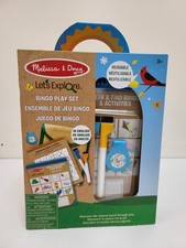 Melissa Doug Reusable Let's Explore Seek Find Bingo Play Set - Ages 3