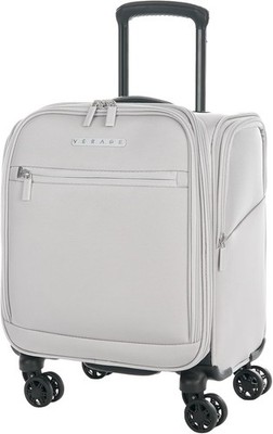 Underseat Carry On Luggage with Spinner Wheels (Cloud Gray