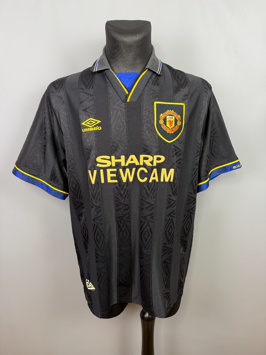 MANCHESTER UNITED 1993 1995 AWAY SHIRT FOOTBALL SOCCER JERSEY