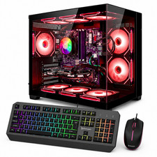 High-End Gaming PC Intel i9 32GB RAM 1TB SSD GeForce RTX 5060 WiFi6 Win11