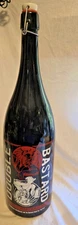 2014 Double Bastard Ale Empty Bottle 20" Tall 3 Quart Stone Brewing Red Devil