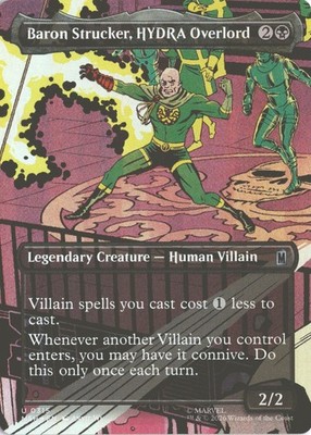 MTG Baron Strucker, HYDRA Overlord (0315) *Foil* Borderless Marvel Super Heroes