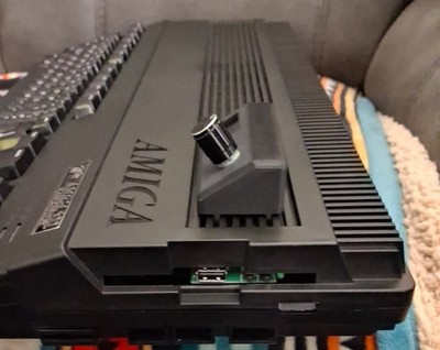 Amiga 500 Black V2 GOTEK 3D Printed Bracket + OLED White or blue DISPLAY + Rotary