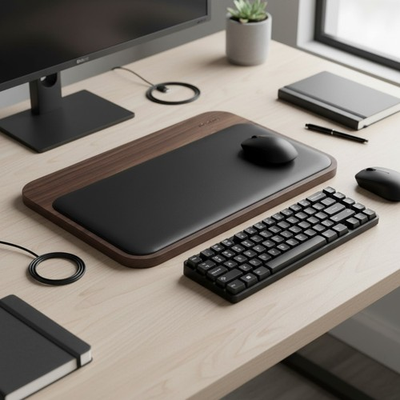 #ad Wireless Charging Station Walnut Hub 4 Devices USB C USB A Fast Charging $142.64