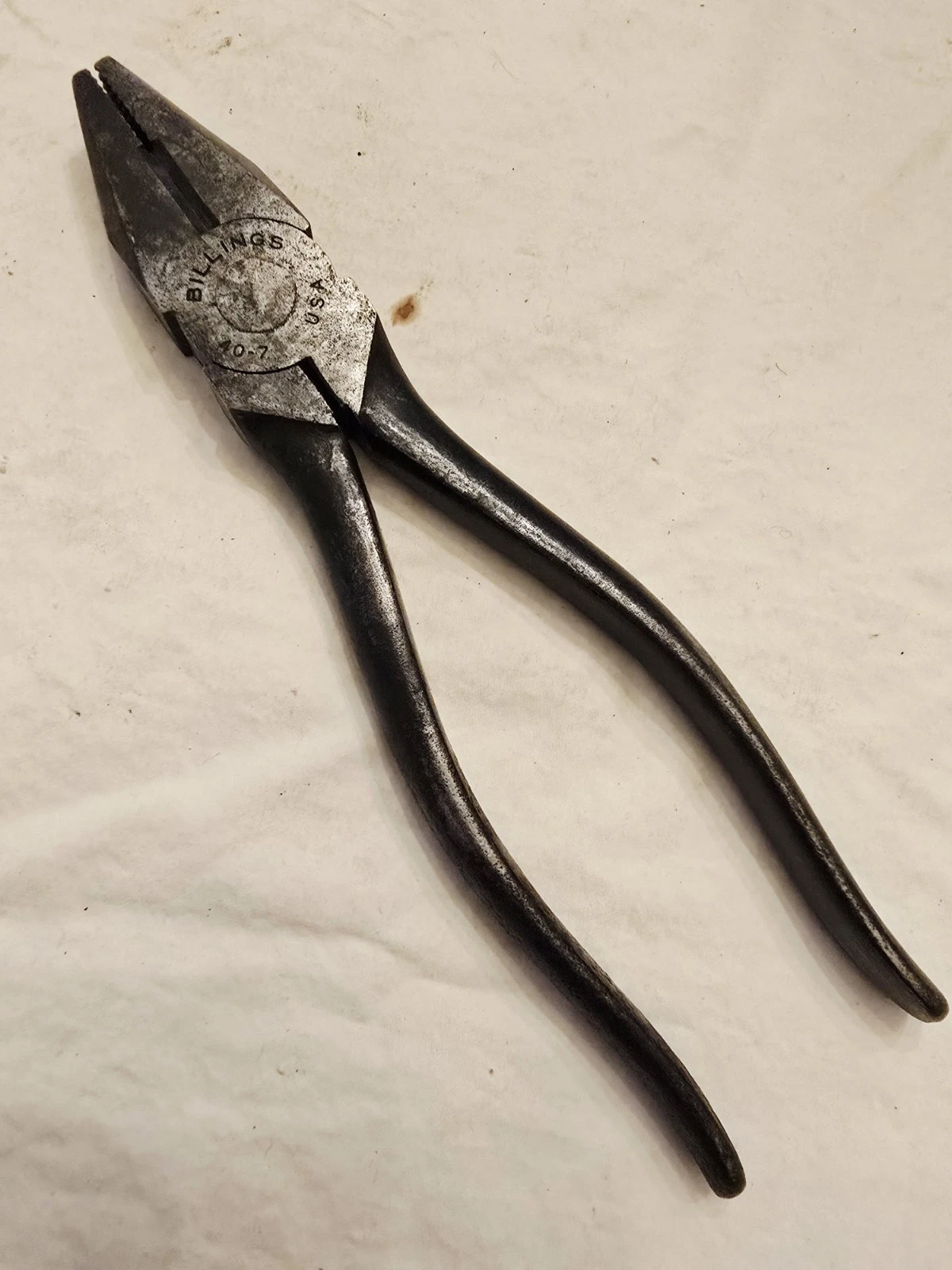 Vintage Billings Linemens' Pliers Side Cutting No.40-7 RARE!