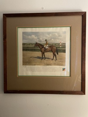 RARE Thoroughbred Racehorse ''Sun Beau'' Print by Franklin Brooke Voss #253/260
