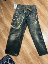 Acne Studio Keychain Jeans Pants Denim with P...
