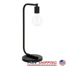 Industrial Metal Table Lamp Shadeless Modern Design Bedside Home Office New