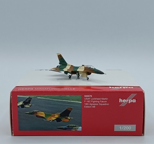 HERPA 555579 - F-16C Fighting Falcon, 18th Aggressor Sqn. Eielson AB - 1/200 - Imagen 4 de 18