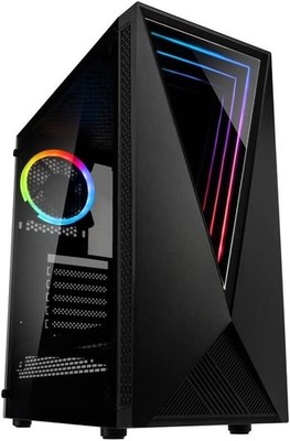 Kolink Void RGB, schwarz, Glasfenster, PC Midi Tower Gehäuse, schwarz