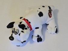 Vintage Tonka 7" Pound Puppies Dalmatian Dog Plush with Red Collar