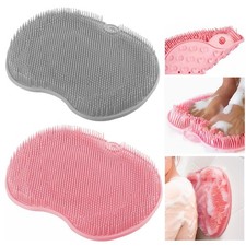 VALWORD 2Pack Shower Foot Scrubber Mat for Seniors, Men, Women