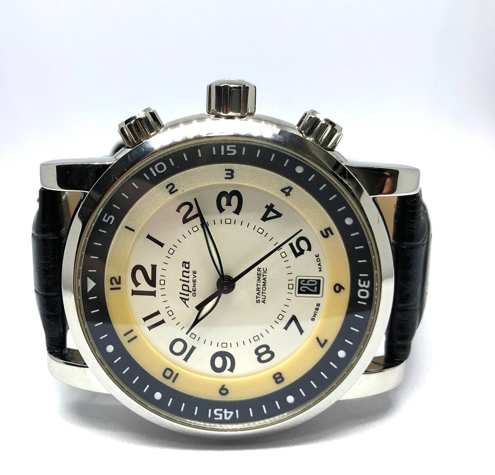 Rare ALPINA Startimer Automatic Watch. 41mm Case. Date. Ref: AL525x4R26. Men`s. image 5
