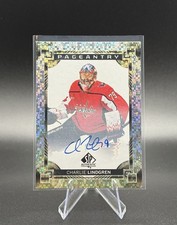 2024-25 SP Authentic Charlie Lindgren Pageantry Auto #P-36 Capitals