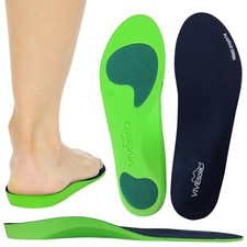 ViveSole Plantar Fasciitis Insoles - Foot Arch Relief Support Orthotic - Firm