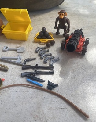 Vintage 1992 Playmobil Floating Pirate Ship 3053 With Box