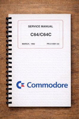 Commodore C64 C64C Computer Werkstatt 1992 Service Reparatur Teile Handbuch Buch