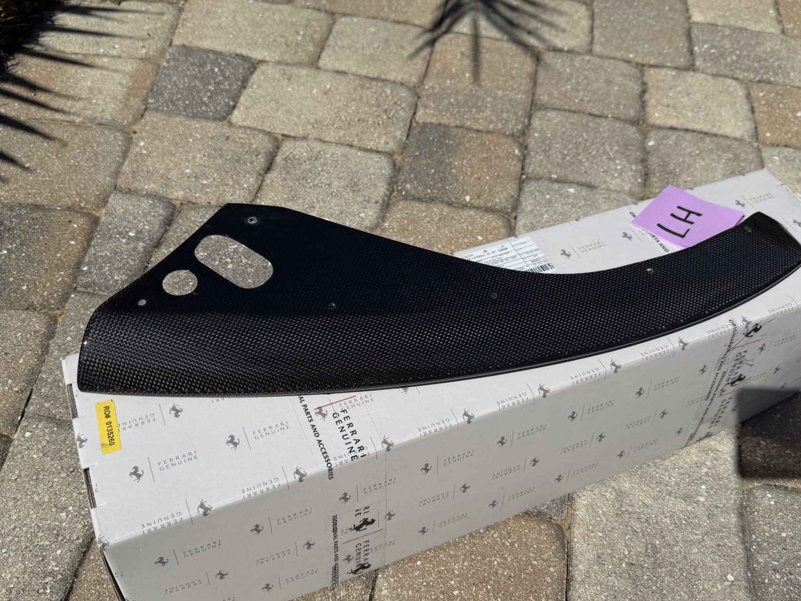 FERRARI 812 FRONT CARBON LATERAL SPOILER LEFT LH OEM 089246300