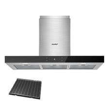 COMFEE Cappa Aspirante 90 cm Classe A TSHM77SS 90 650m³/h Acciaio Inossidabile