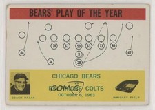 1964 Philadelphia Chicago Bears George Halas Bears' Play of the Year #28 HOF sd0