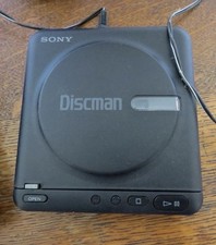 Sony D-2 Discman CD Player Vintage 1988 - Tested Works w/ retro headphones