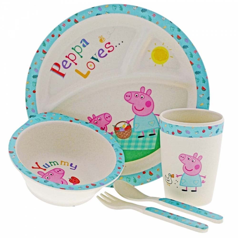 Peppa Pig Bamboo Dinner Set