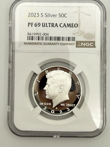 2023-S Silver Kennedy Half Dollar 50C NGC PF69 ULTRA CAMEO Proof