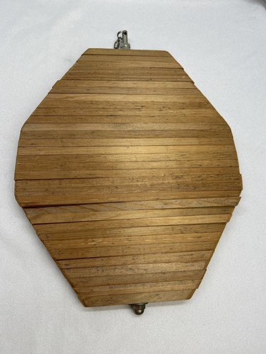 Wooden Wind Spinner Spiral Helix Wood Hanger 9”x 10” Rocky Bottom Farms SC