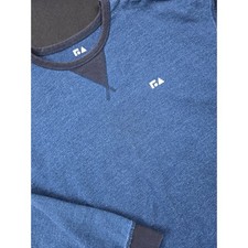 Free Assembly Blue Speckled Crewneck Sweatshirt Kids L 10 12 Cotton Blend