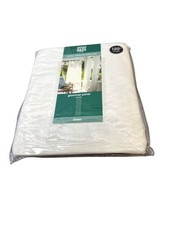 Outdoor Oasis Grommet Panel Curtain 50x120 Sheer Marshmallow Weather Resistant