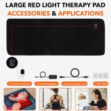 Red Light Therapy Pad 660nm 850nm Infrared LED Blanket Mat