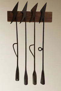 Antique Whaling Harpoon Lot 4 Hand-Forged Iron Maritime Whalecraft + Books