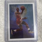 1990-91 NBA Hoops Michael Jordan #358 Chicago Bulls Art Card Team Checklist