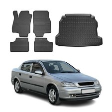 OMAC Gummimatten Fußmatten Kofferraumwanne 5x 