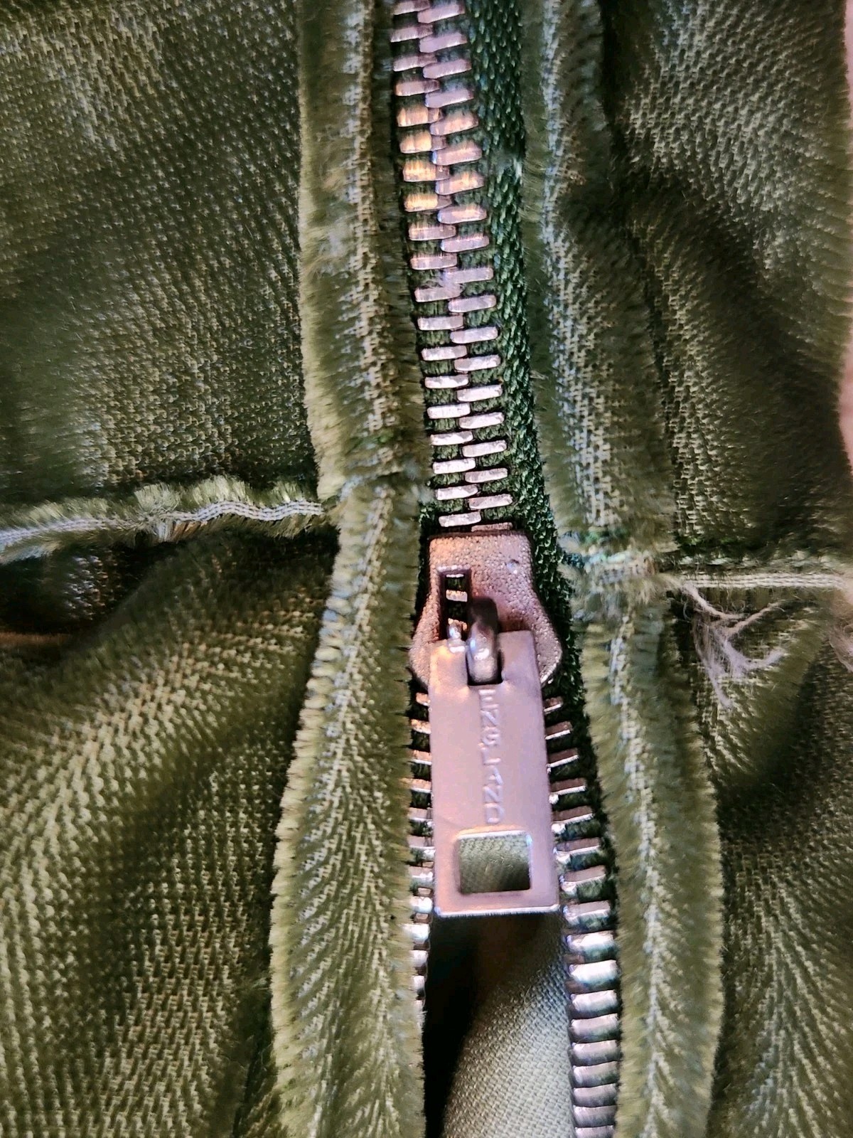 Vintage 1930's Green Velvet Gown Small