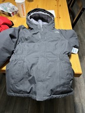The North Face Girls XL Gray Hooded Puffer Jacket Insulated Winter Coat
