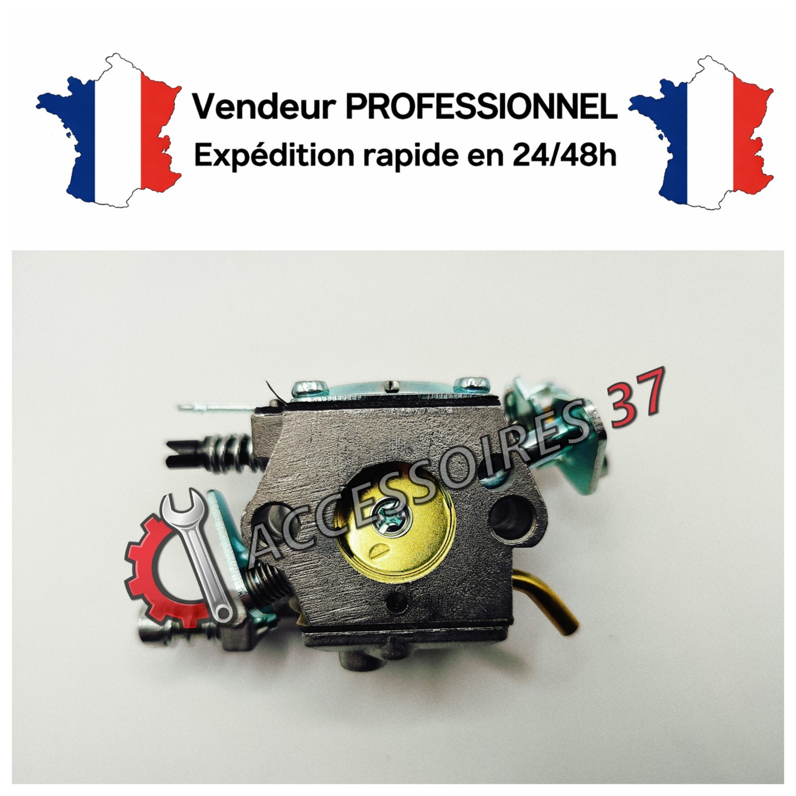 Carburateur anti calage pour réparer tronçonneuse Husqvarna 136 137