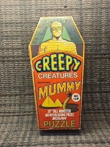 Creepy Creatures Egyptian Mummy 100 Piece Jigsaw Puzzle 1974 HG Toys INCOMPLETE 