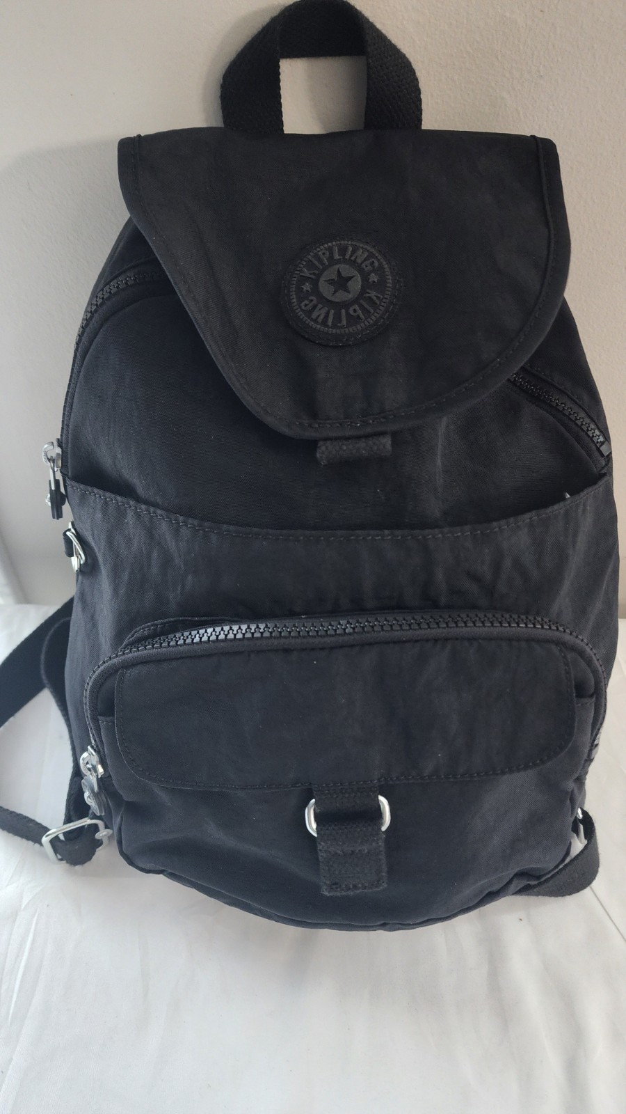 Kipling Black Small Nylon Backpack - image 4