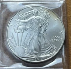 2011 Silver American Eagle 1 Oz BU Coin US $1 Dollar Uncirculated TONED