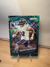 2025 Panini Prizm Football Nnamdi Madubuike Green Scope /75 Ravens