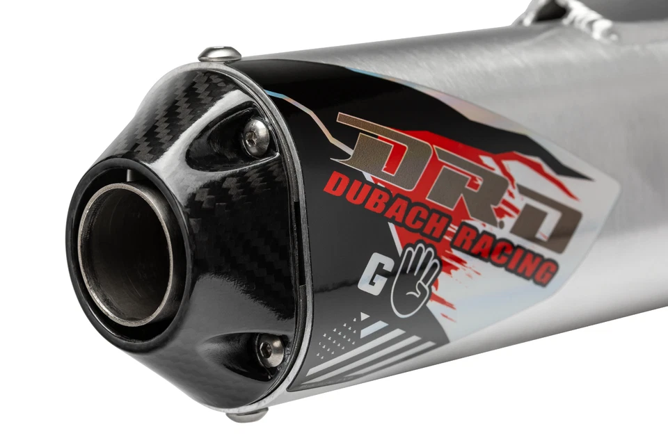 Dr. D Yamaha TTR 50 (06-25) G4 Carbono Tapa Pit Bike Sistema de Escape Foto 2 de 3