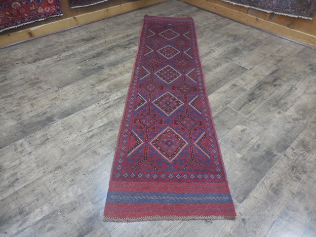 Anatolian Geometric Vintage Turkish Rug,VillageMade Turkish VintageRug 2x8.2