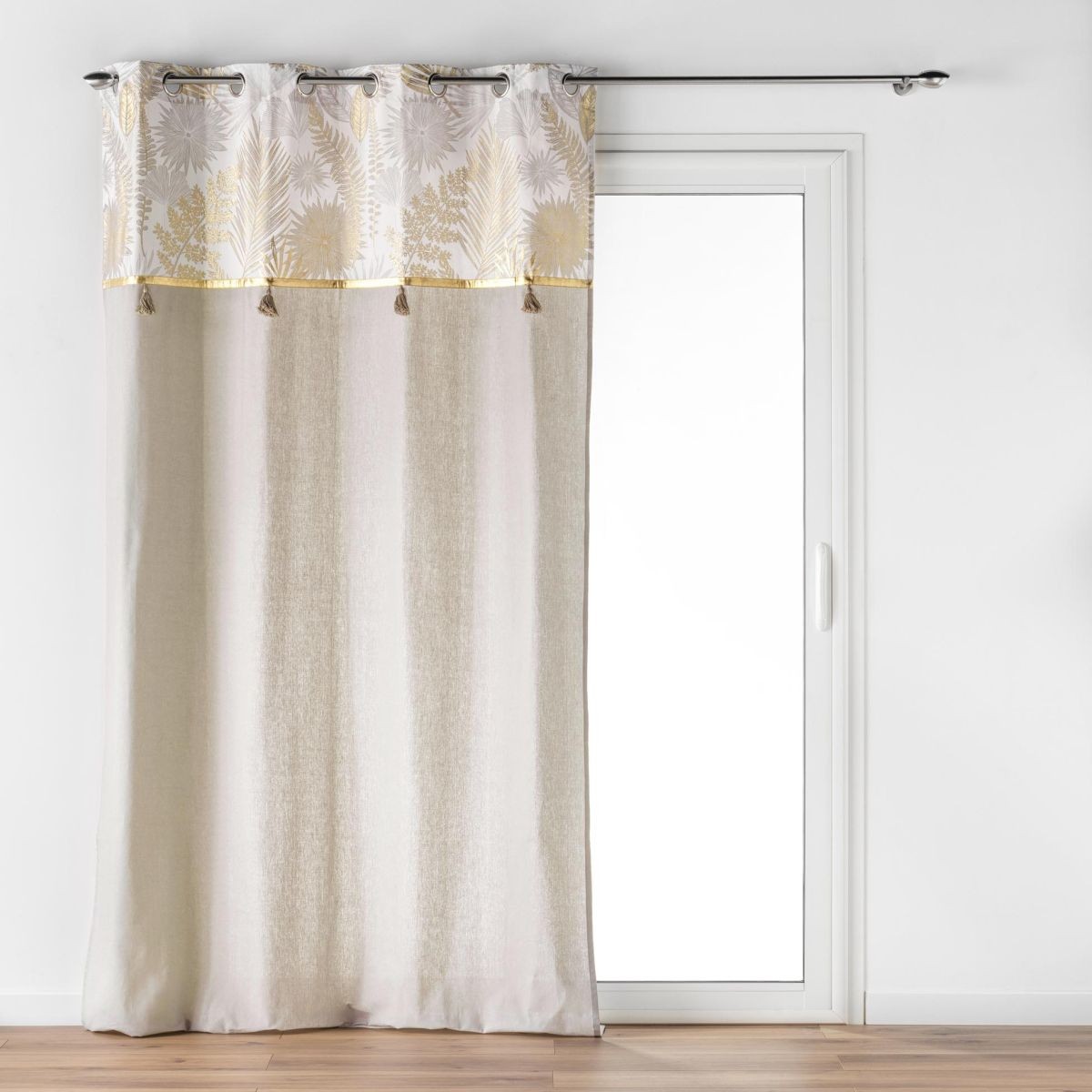 Rideau à œillets Melisse 140x240cm multicolore pour fenêtre